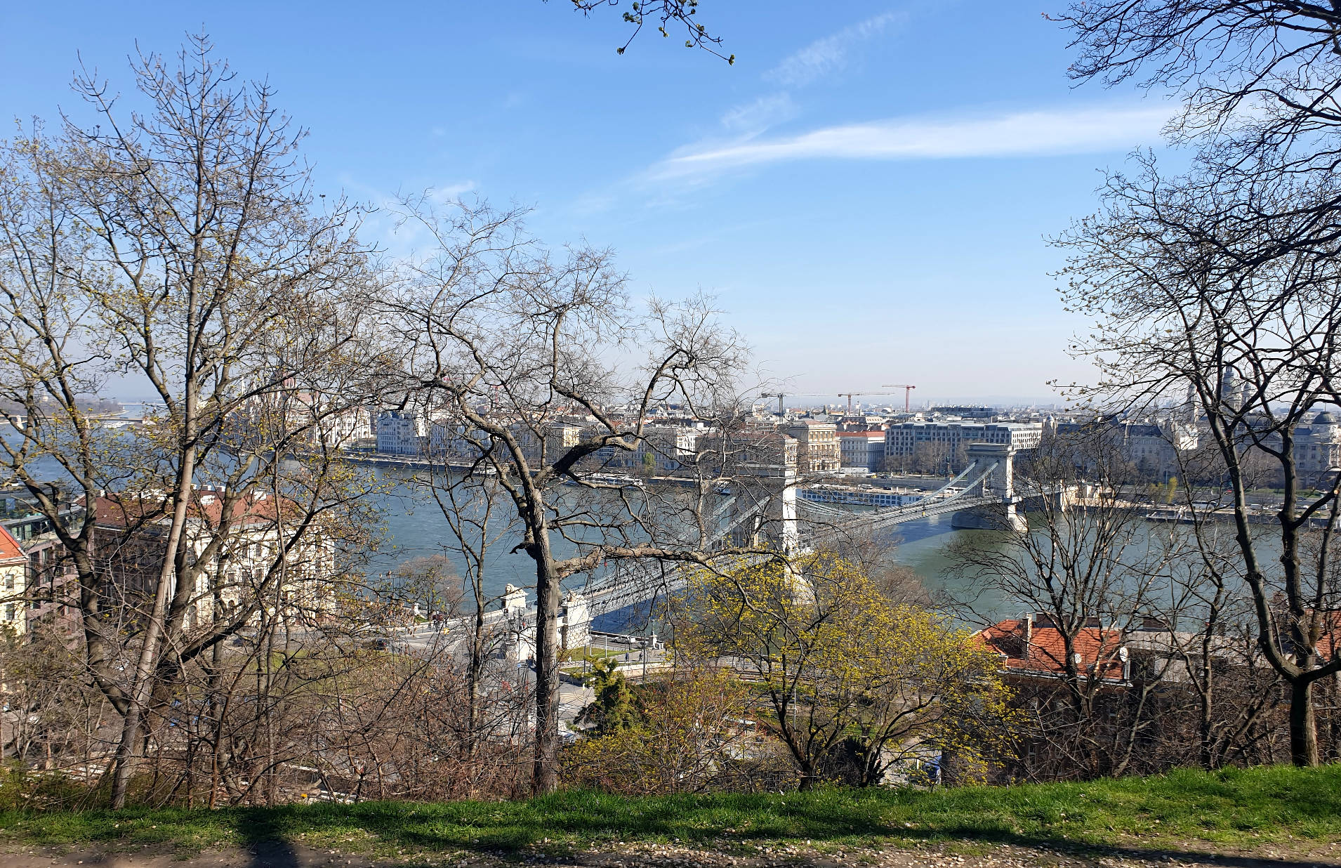 Budapest Széchenyi Bridge, 20 March 2024